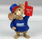 Team Nfl Hallmark Keepsake Ornament New York Giants Football #1 Fan Mouse 1996 Used. Price: $10.26.
