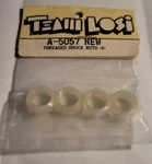 Team Losi Threaded Shock Collar Nuts White Plastic Vintage Street Weapon A-5057 New. Price: $69.99.