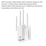 Wifi Extender Signal Booster - 1200MBPS Dual Band 105+ Device Support New. Price: $29.88.