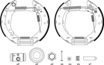 Mintex Rear Brake Shoe Set Kit Pro With Wheel Cylinder Adjuster MSP281 New. Price: $72.78.