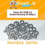Tekno Rc NT48 2.0 - 40 Pcs Rubber Sealed Bearings Kit New. Price: $39.99.