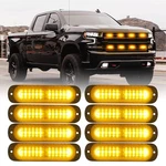 Xprite Amber 12 Led Emergency Strobe Lights Kit Surface Flush Mount Side Marker New. Price: $79.29.
