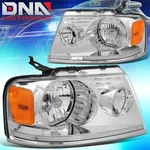 2004-2008 Ford F-150 Lincoln Mark Lt Factory Style Chrome/ Amber Headlights New. Price: $60.99.