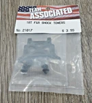 Team Associated 18T F&r Shock Towers No. 21017 New. Price: $5.00.