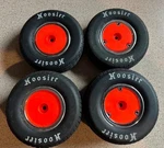 Racin Dots Losi GEN3 22S Sprint Car Wheel Covers, Orange New. Price: $12.00.