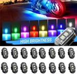 16 Pcs Wireless Rgb Led Flashing Strobe Rechargeable Remote Control New. Price: $35.91.