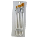 Atlas Brushes - Golden Taklon In 5 Sizes, 10, 8, 6, 4, 2, New. Price: $15.99.