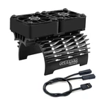 Arrarown Hobby Twin Car Motor Cooling Fans - Metal Cover Heatsink Fit For New. Price: $34.35.