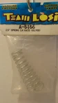Team Losi A-5156 LOSA5156 2.5" Spring 3.4 Rate Silver Nib New. Price: $7.95.