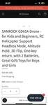 Sanrock 65A Racing Drone New. Price: $37.00.
