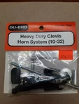 Du-bro Heavy Duty Clevis Horn System (10-32) Cat No 3356 New In Package!!. Price: $15.95.