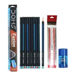 Doms Fusion Xtra Super Dark Pack Of 20 Pencils Free Scale, Eraser Ship New. Price: $19.99.