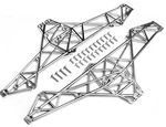 Hpi Wheelie King Main Chassis Set With Hardware Matte Chrome 85254 New. Price: $26.99.