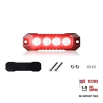 Red Surface Mount Emergency Strobe Light 1PCS, Low Profile 4-LED Mini New. Price: $24.25.