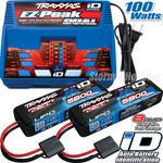 Traxxas Ez-peak Dual Id Charger 2972 With (2) 7.4V 5800MAH Lipo Batteries 2843X New. Price: $269.85.