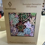 Hrp Zenchalet Puzzles Succulent Sensation Wooden 500 Pcs Used. Price: $22.00.