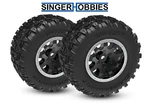 Traxxas 10770-STBLK T&w Black Wheel Sledgehamer Tires (2) Mini Maxx TRA1 New. Price: $29.95.