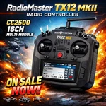 Radiomaster TX12 Mkii Controller 16CH Multi-module (CC2500/FCC) New. Price: $120.00.