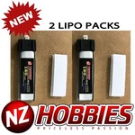 Nzhobbies 1S 3.7V 180MAH 45C Lipo Battery (2) : Blade Inductrix # NZ0126 New. Price: $5.95.