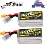 2X Tattu R-line Version 6.0 1600MAH 160C 6S 22.2V St Lipo Battery With XT60 Plug New. Price: $85.27.