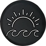 Funny Spare Tire Cover Sunrise Ocean Wave Fits Jeep Camper Rv New. Price: $59.95.