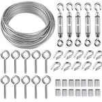 Tootaci Turnbuckle Wire Tensioner Strainer Kit With 100FT Stainless Steel Coated New. Price: $38.50.