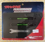 Traxxas Part #8948G: Toe Links, Front 88MM, GREEN-ALUM.(2) W/rod Ends & Wrench New. Price: $33.79.