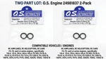 Genuine O.s. Engine 24981837 Needle Valve O-ring Gaskets (2-PACK) New. Price: $19.99.