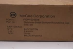 (24-PK) Mccue Wall Guards Bumper Snap-on End Cap Stainless Steel 2" SSE-20 Open. Price: $297.60.