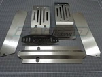 Raidenracing Stainless Steel Chassis Armor Front & Rear Skid Plate 5PCS Hollow V New. Price: $73.93.