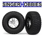 Traxxas 6873X Bfgoodrich Tires & Satin Chrome Beadlock Style Wheels Slash TRA1 New. Price: $25.95.