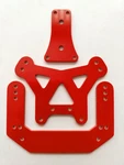 Team Associated RC10 Hot Trick Style Shock Towers Gearbox Brace Set New. Price: $35.00.