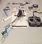 Exceed-rc Heli Eagle 50 With Original 2.4 Ghz Controller WK-2601 + Parts Bundle Used. Price: $124.95.