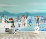 3D Cute Fox Iceberg G7207 Wallpaper Murals Removable Self-adhesive Honey Brand. Price: $139.79.