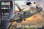 Revell-germany AH-64A Apache Helicopter Plastic Model Kit 1/100 Used. Price: $16.33.