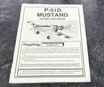 P-51D Mustang .40 Size Build Instructions P540P03 Good. Price: $9.00.