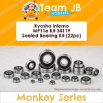 Kyosho Inferno MP11E Kit 34119 - 22 Pcs Rubber Sealed Bearings New. Price: $19.49.