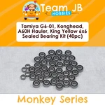 Tamiya G6-01, Konghead, A60H Hauler, King Yellow 6X6 -40 Pcs Sealed Bearings Kit New. Price: $33.49.