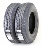 Set Of 2 New Zeemax Heavy Duty Highway Trailer Tires 8-14.5 14PR Lr. Price: $153.02.