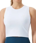 Women's Workout Crop Tops Sleeveless Yoga Running Shirts Athletic Tank No Pa New. Price: $30.99.