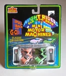 Mini Motor Machine Night Rider Toy Cars. Pull Back Action. 1988. Mint Package New. Price: $27.95.