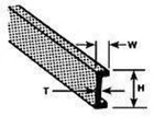 Plastruct Model Parts 90043 C-4 Channel, 1/8" (7 Pack) New. Price: $9.99.
