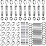Tootaci M5 Kit, Stainless Steel Turnbuckles For Cables Wire 1/8, 90PC New. Price: $49.99.