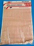Rc Airplane Sig Decals 3/8" Red On Clear Pressure Sensitive Fuel Proof Used. Price: $12.95.