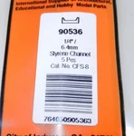 Plastruct Styrene Structural Shapes Channels 1/4 X 24IN Long 90536 New. Price: $11.98.