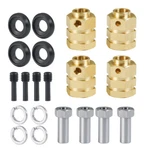 Flyxm 4PCS Brass Hex Wheel Hubs 15MM Extended For Traxxas TRX-4 1:10 Rc Crawler New. Price: $14.80.