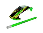 Airbrush Fiberglass King Cobra Canopy W/ Aluminum Tail Boom - Blade 235 Cp New. Price: $64.06.