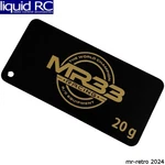 MR33 SCH3-BBW-20 Brass Shorty Battery Weight Plate 20G New. Price: $22.98.