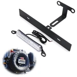 Rear Spare Tire Mount License Plate Bracket W/ Led Light For 07-17 Jeep Wrangler New. Price: $35.09.