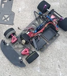 Vintage Team Associated RC10L4 Oval Carbon Fiber/graphite Nascar Pan Used. Price: $175.00.